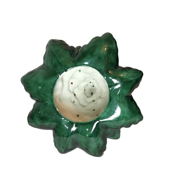 Vintage Ceramic Christmas Tree With Snow & Lights 14" Handmade - Picture 4 of 10